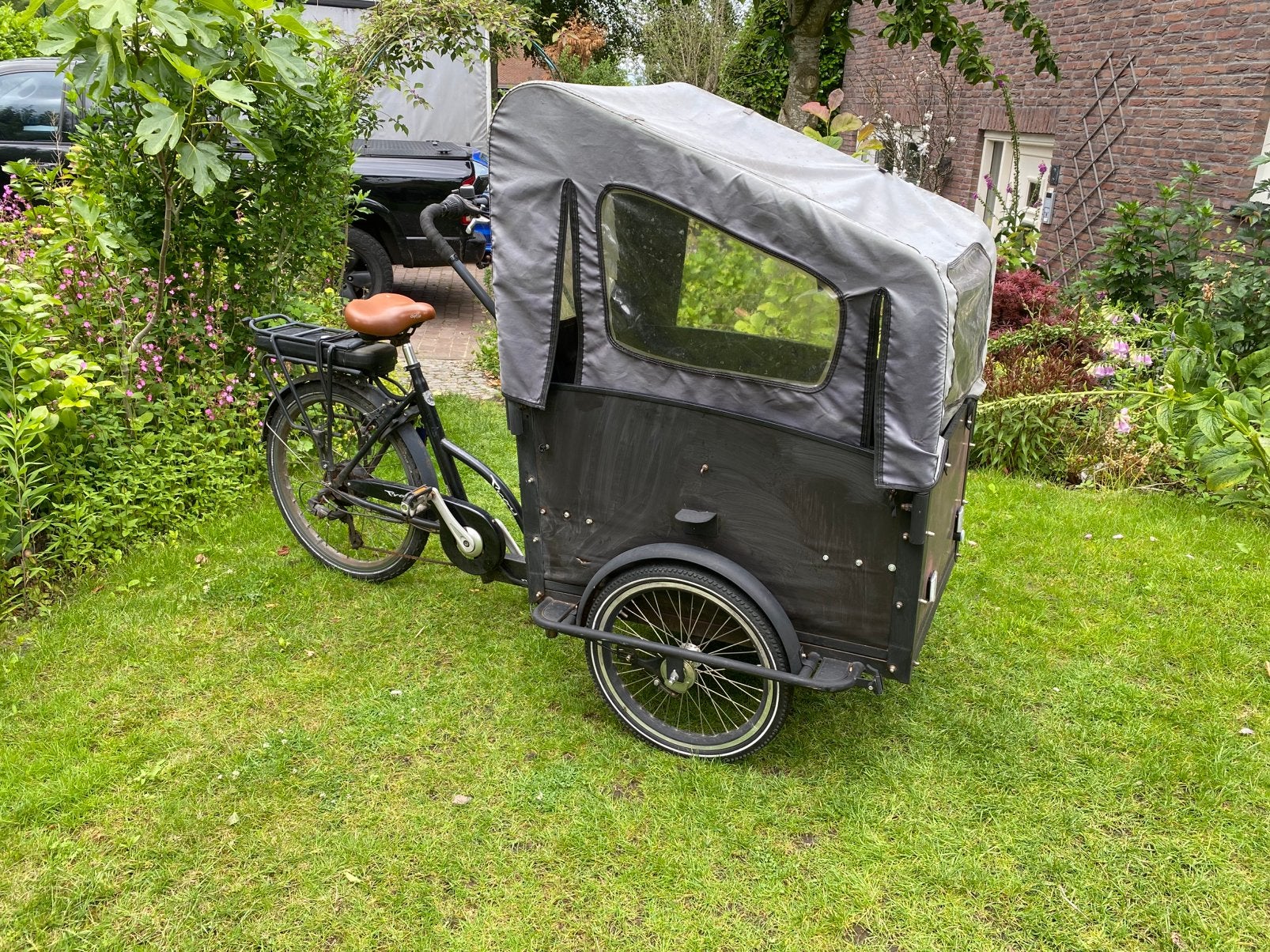 Troy elektrische bakfiets, Ophalen of Verzenden, 4 kinderen of meer, Elektrisch