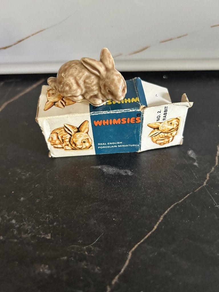 Whimsies Rabbit porseleinen beeldje, Ophalen of Verzenden, Zo goed als nieuw, Dier