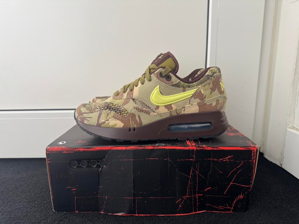 Nike air Max 1 ‘Camo’ (size 38,5), Ophalen of Verzenden, Nieuw, Overige kleuren, Sneakers of Gympen