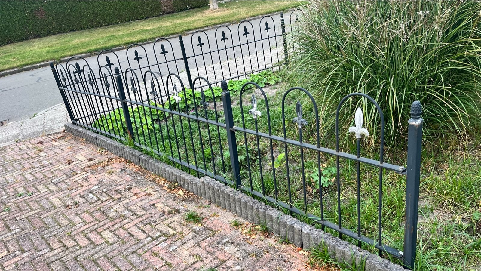 Smeedijzer Sierhekwerk 13 meter, Tuin en Terras, Tuinhekken en Hekwerk, Ophalen, Gebruikt, IJzer, Tuinhek