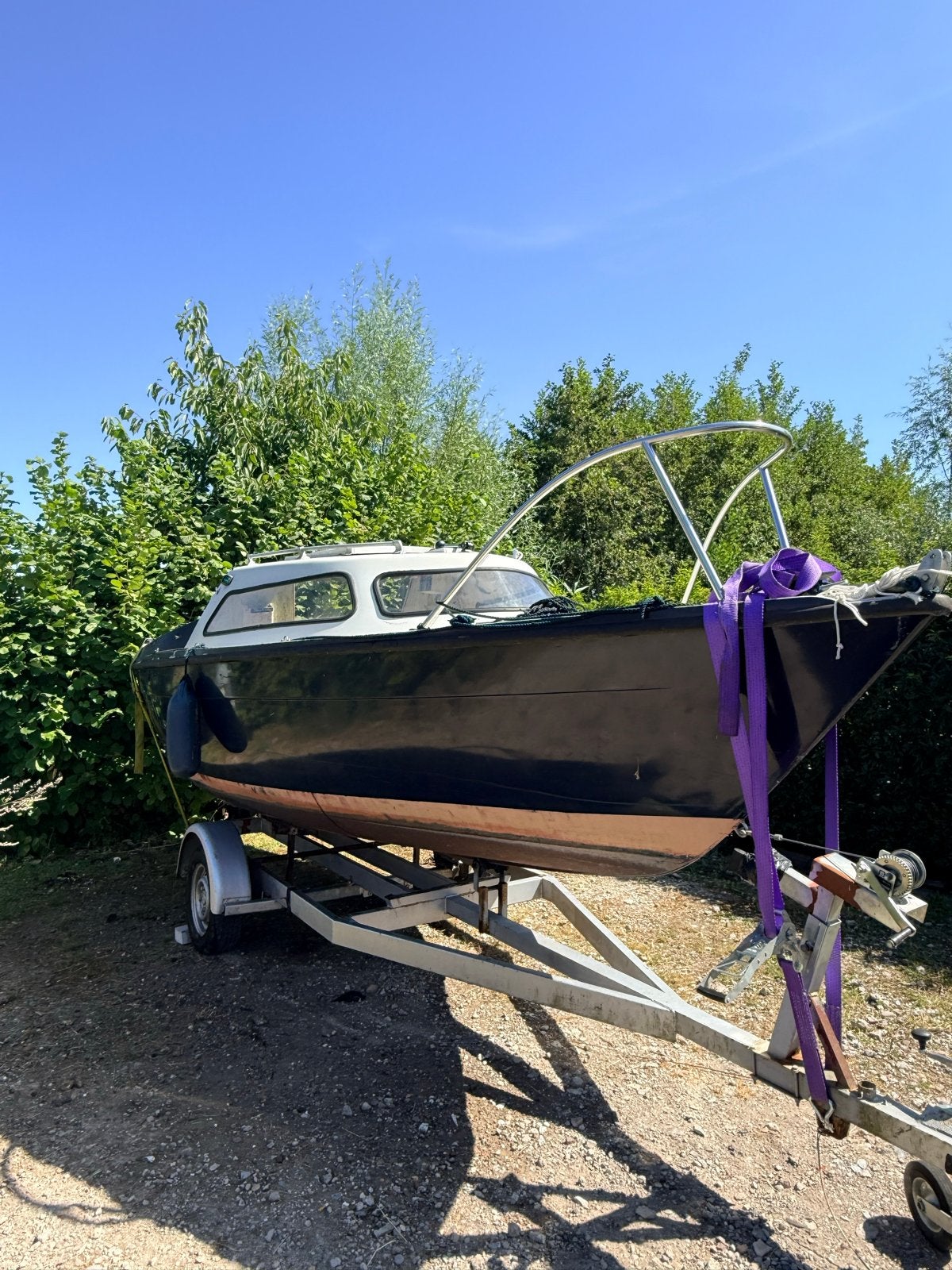 Zeilkajuitboot met trailer - opknapper, Ophalen, Gebruikt