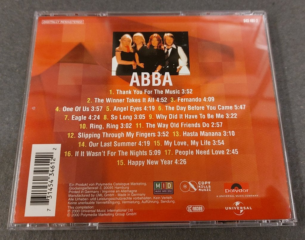ABBA CD The Millennium Edition 2000 REMASTERED, Verzenden, Zo goed als nieuw, Pop, Album