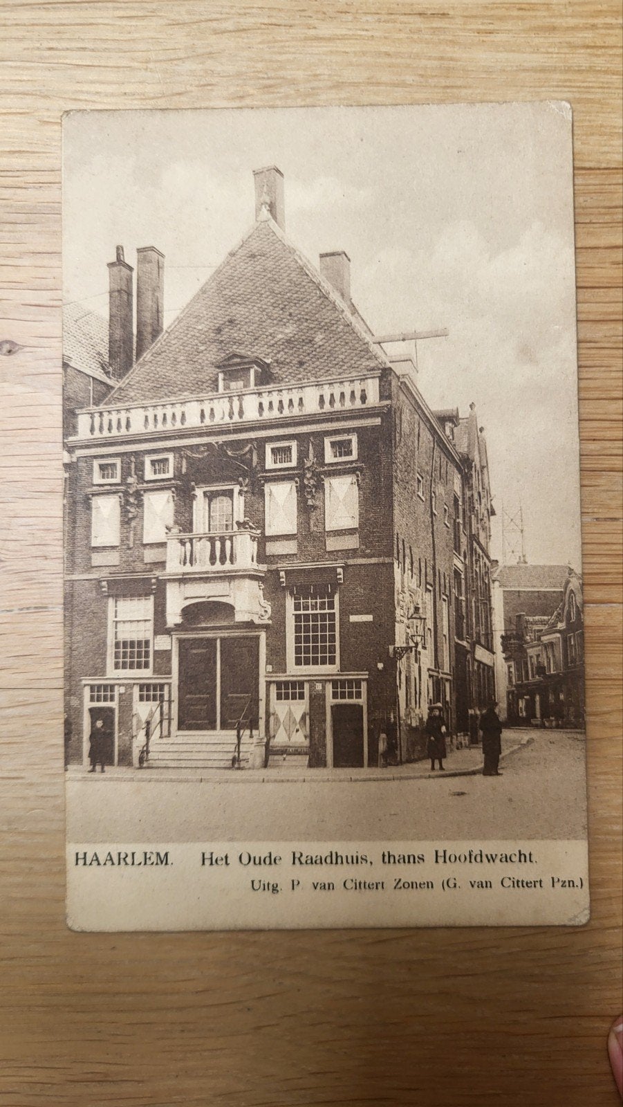 Oude briefkaart Haarlem: Het Oude Raadhuis, thans Hoofdwacht, Ophalen of Verzenden, Ongelopen