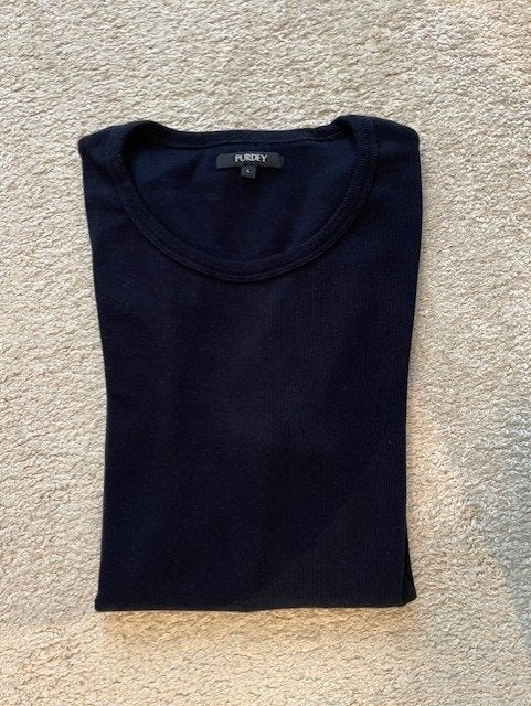 Purdey shirt lange mouw L, Blauw, Maat 42/44 (L), Ophalen of Verzenden, Zo goed als nieuw