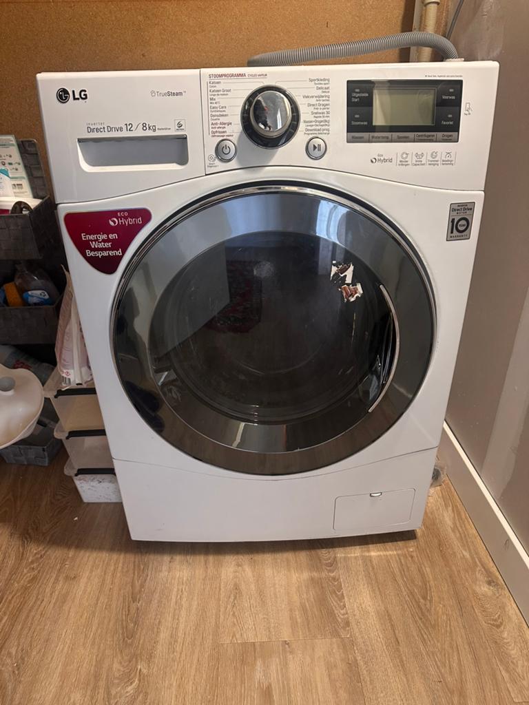 LG Was-droogcombinatie - Wasmachine werkt, droger defect, 10 kg of meer, Ophalen, Niet werkend, 85 tot 90 cm