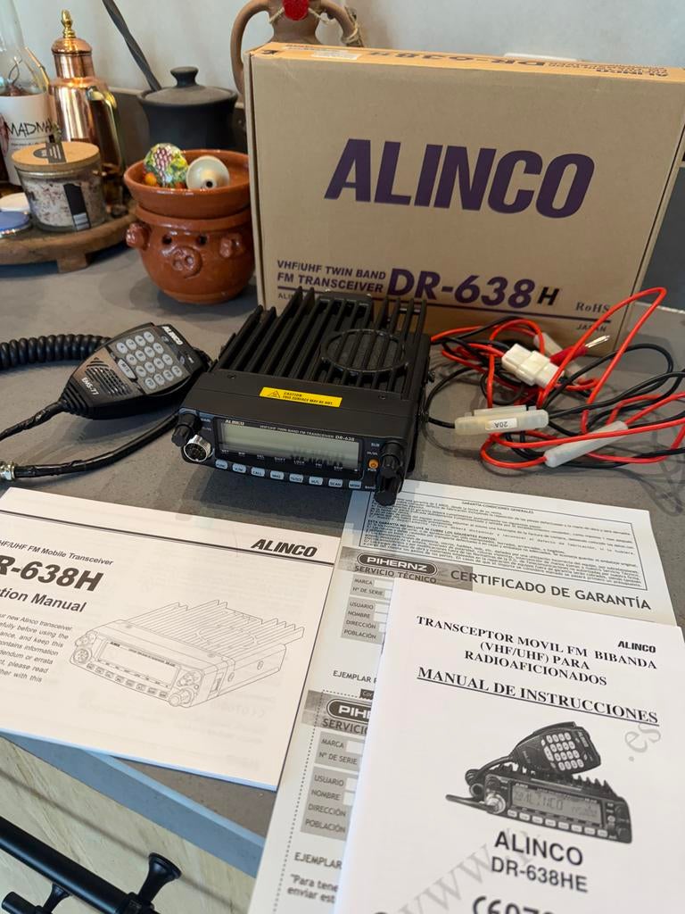 Alinco DR-638H VHF/UHF Transceiver - Zo goed als nieuw, Ophalen of Verzenden, Zo goed als nieuw, Zender en Ontvanger