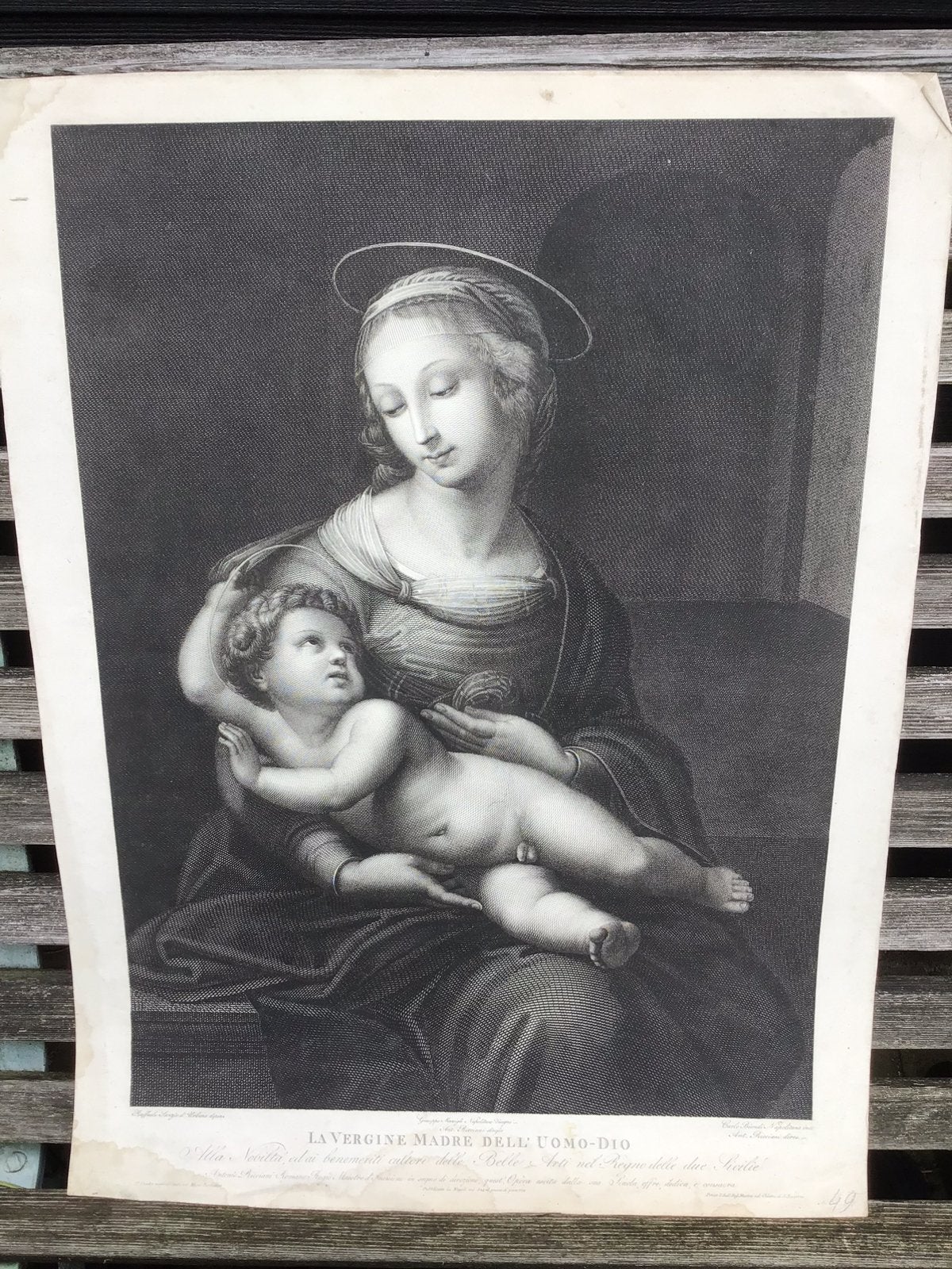 La Vergine Madre Dell’ Omo-Dio - oud, Ophalen of Verzenden