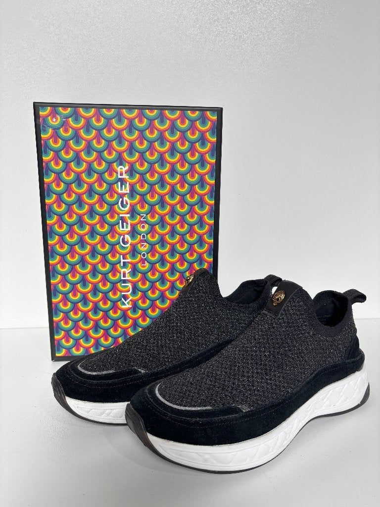 KURT GEIGER Kingston zwart slip on sneakers  Maat 39,5, Zwart, Ophalen of Verzenden, Kurt Geiger, Sneakers of Gympen