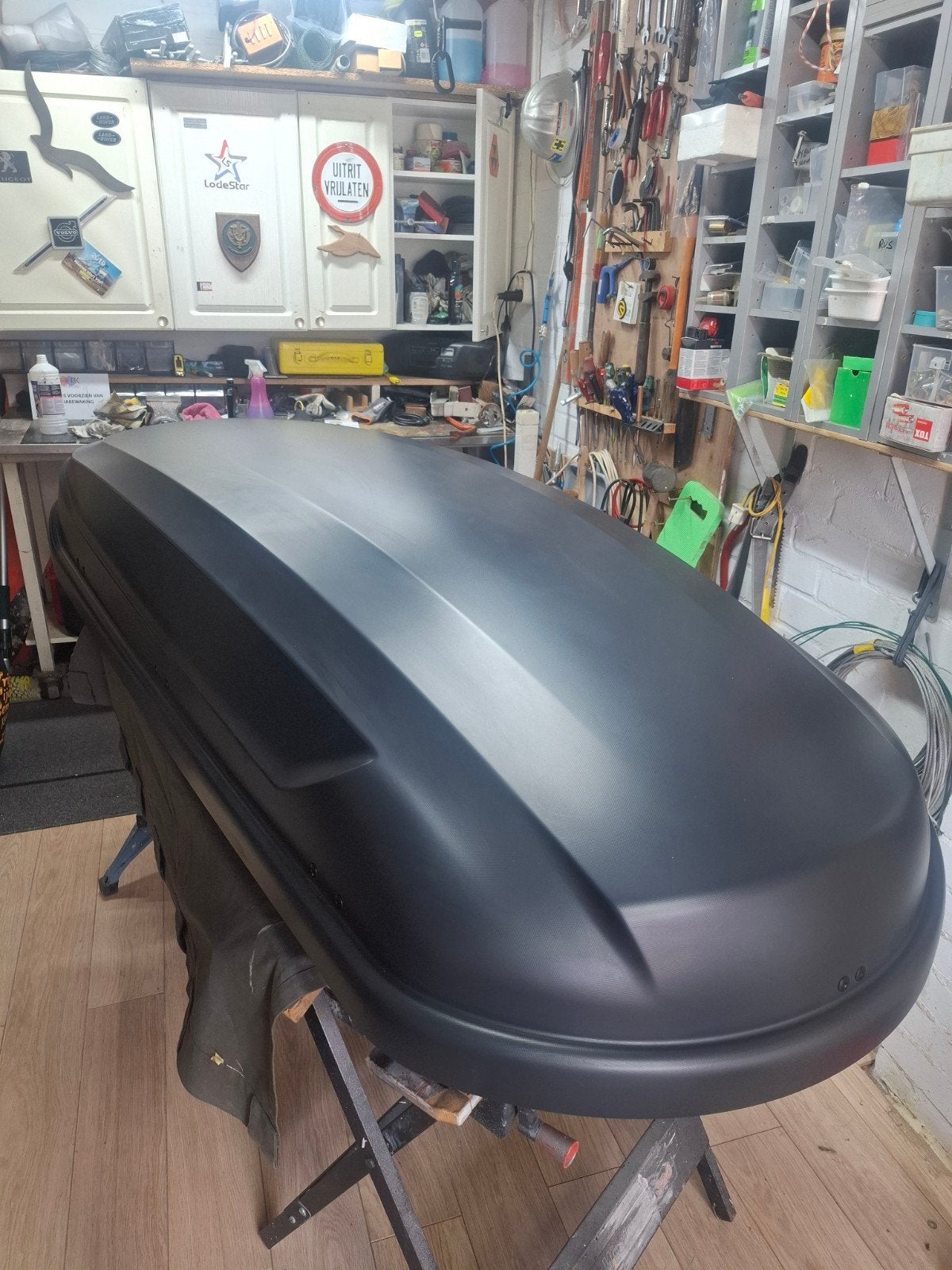 zgan Dakkoffer antraciet  nieuw model 421 liter, Ophalen