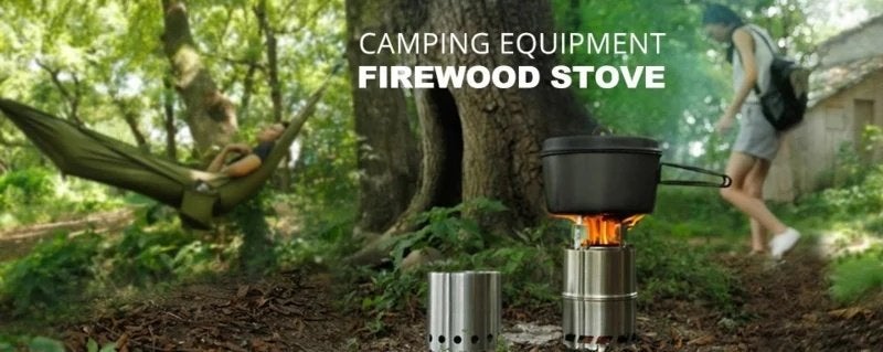 Bushcraft Wood Stove Kooktoestel Woody 2, Caravans en Kamperen, Outdoorsportshop, Nieuw, APG, Info@outdoorsportshop.nl