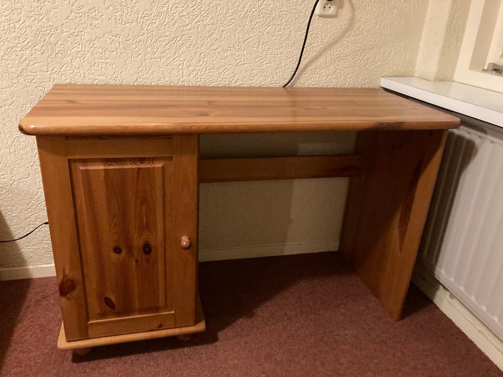 grenen bureau, Ophalen, Gebruikt, Hout