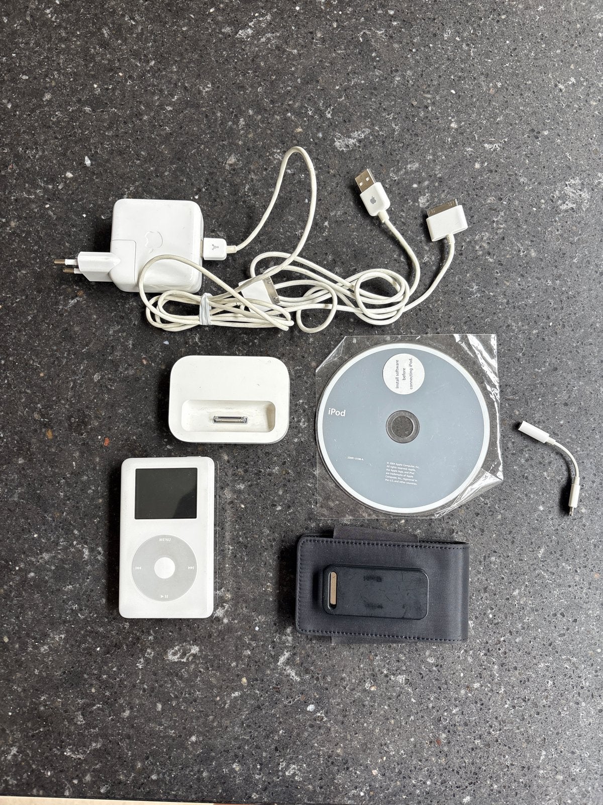 Apple iPod Photo 40GB met accessoires en dock, Gebruikt, Photo, Ophalen of Verzenden, 20 tot 40 GB