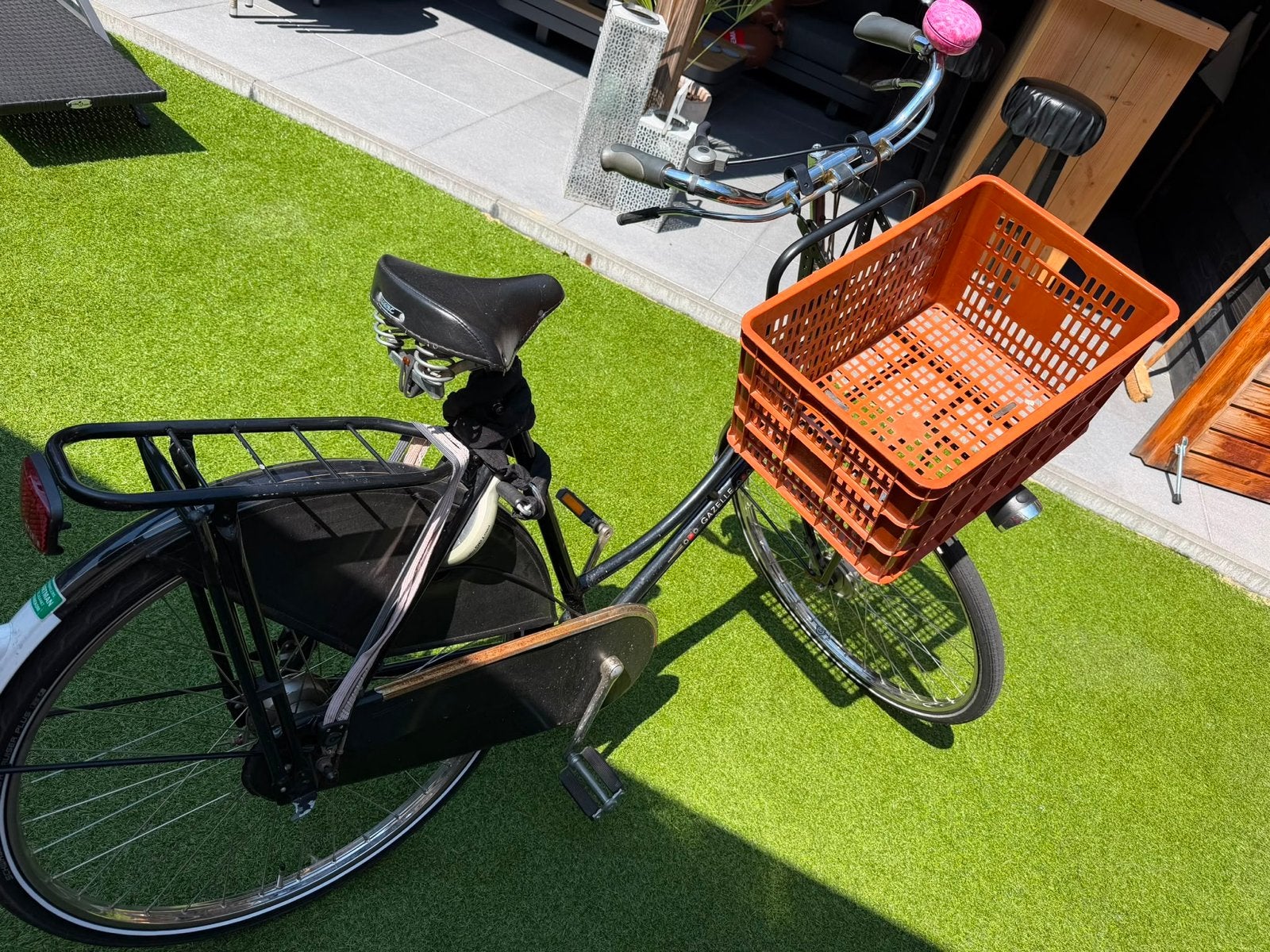 Gazelle Damesfiets met Voordrager en Mand, Ophalen, Versnellingen, Gazelle, Trommelrem