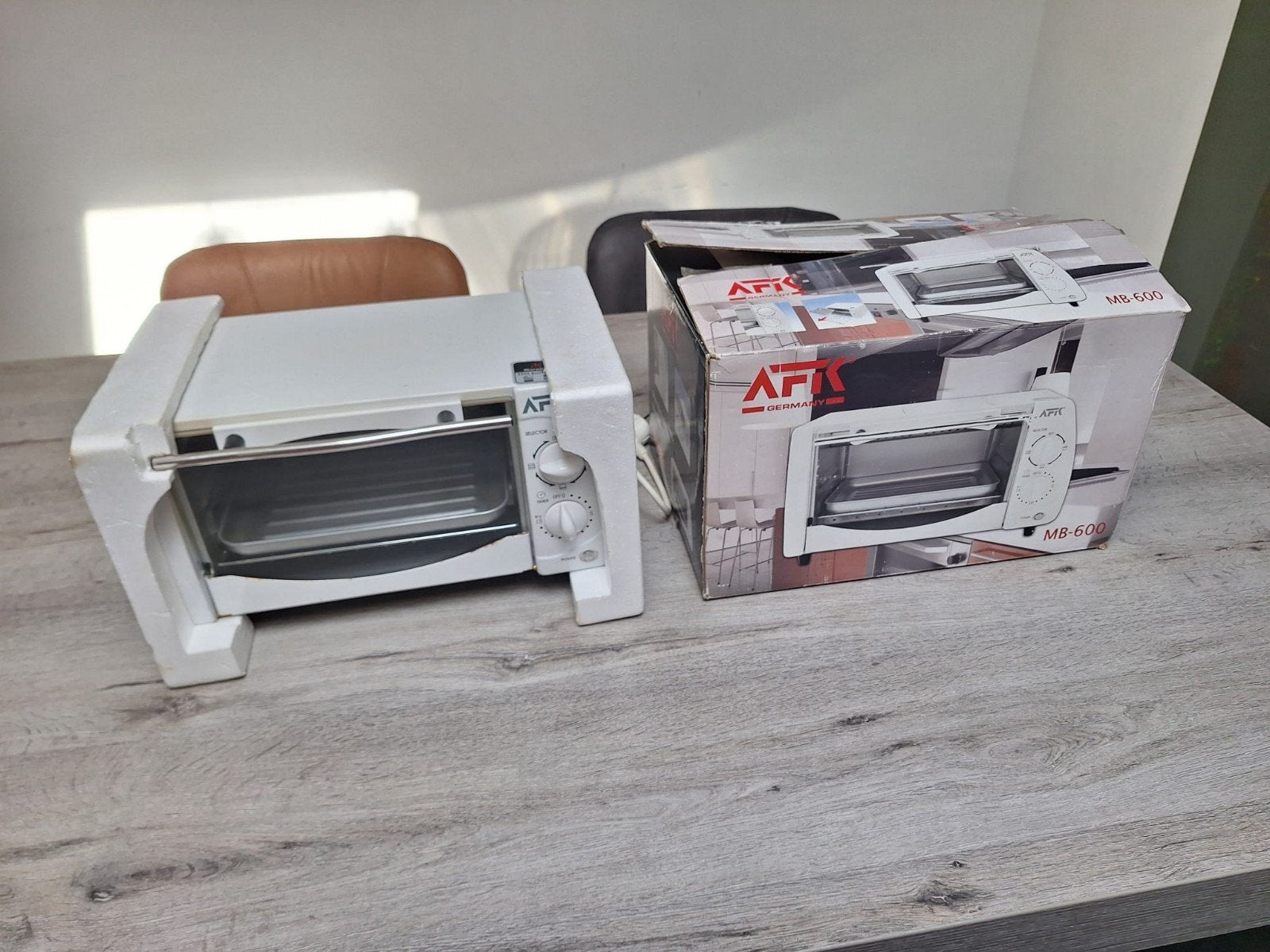 AFK Mini-oven MB-600 - Compacte en handige oven, Ophalen, Minder dan 45 cm, Minder dan 45 cm, Vrijstaand