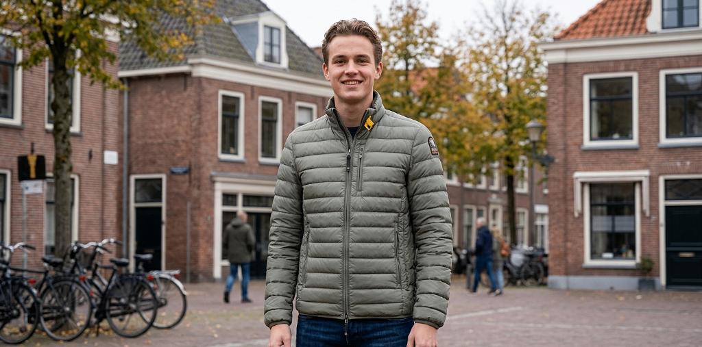 Parajumpers ugo donsjas – groen/ grijsgroen – maat S, Parajumpers, Ophalen of Verzenden, Zo goed als nieuw, Groen