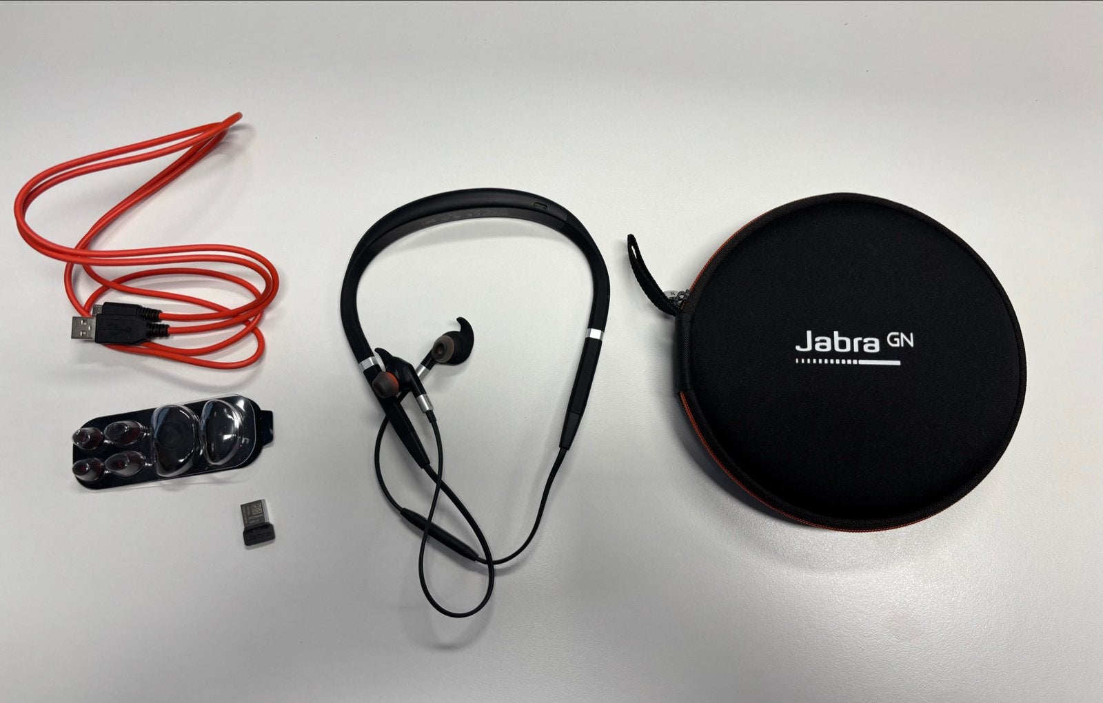 Jabra Evolve 75e HSC100W - Zo goed als nieuw, In-ear, Bluetooth, Ophalen of Verzenden, Zo goed als nieuw