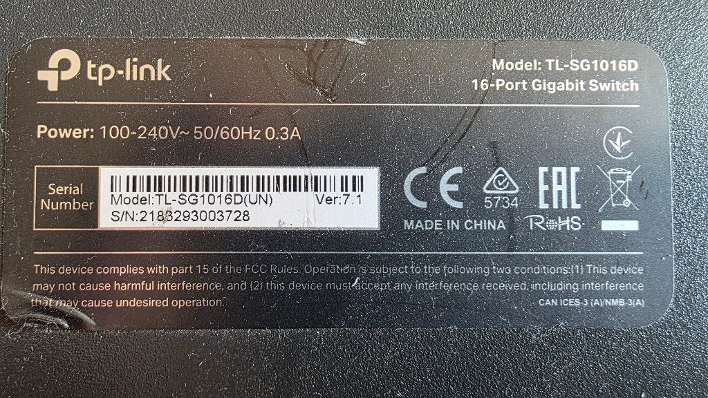 TP-link model TL-SG1016D 16 port Gigabit switch, Ophalen of Verzenden