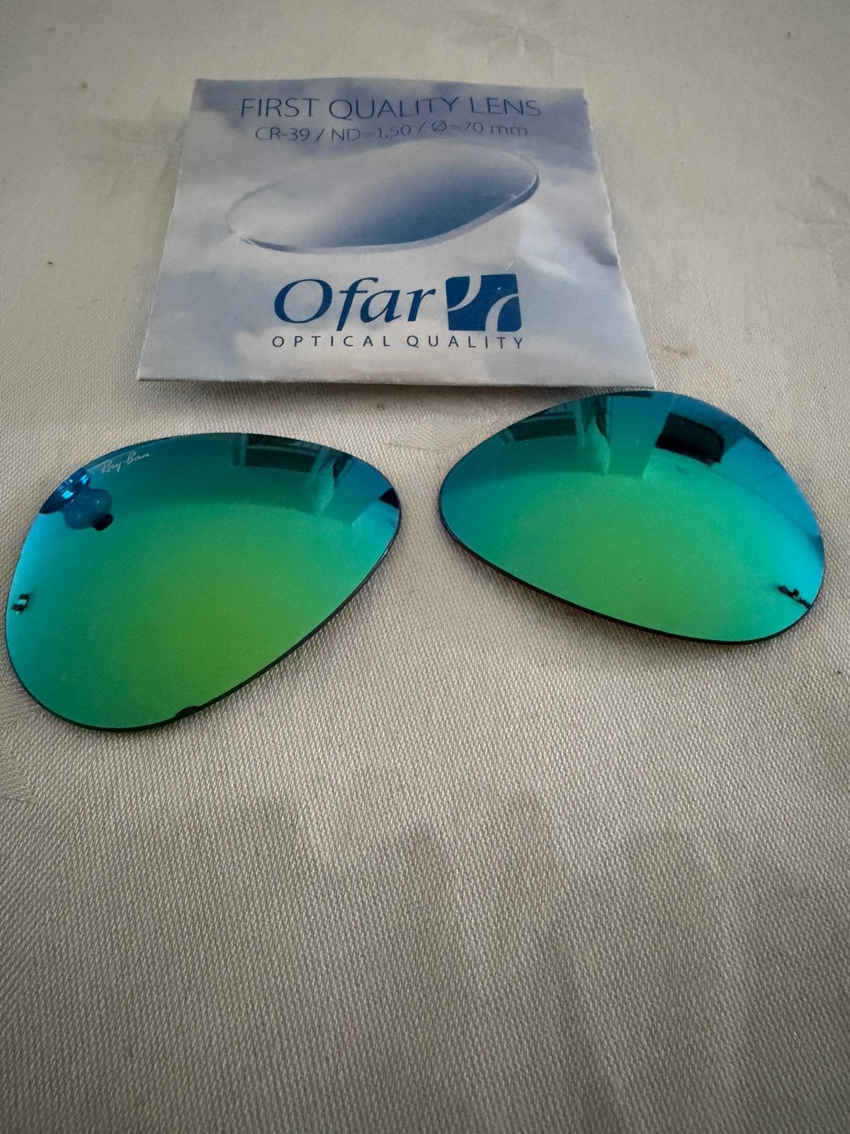 Echte blauwe glazen - Ofar Optical Quality, Zonnebril, Blauw, Nieuw, Ophalen