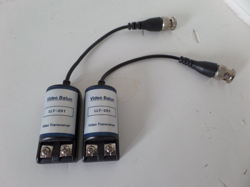 Video Balun set, LLT-201C, BNC/screwterminal-(#9167), Ophalen of Verzenden, Nieuw, Buitencamera