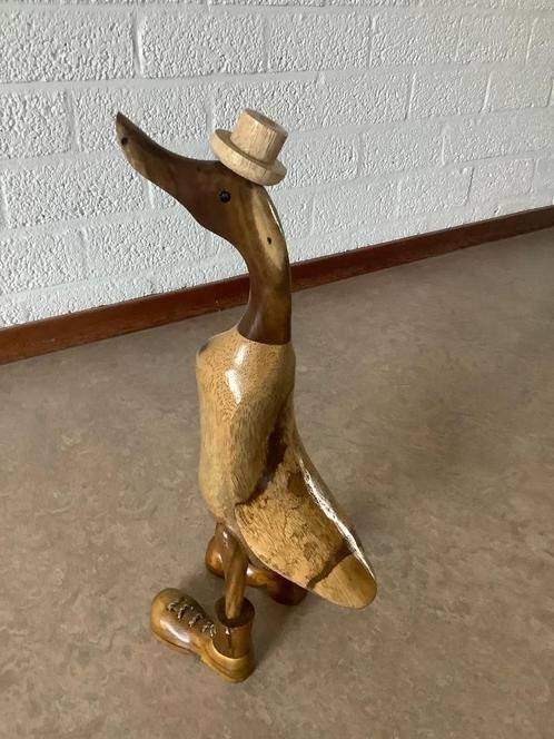 houten vogelstandbeeld eend beeld sculptuur kamerdecoratie, Ophalen