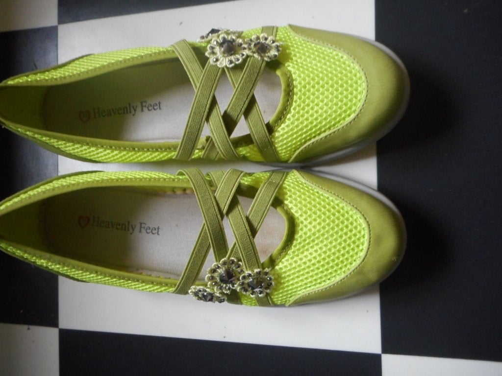 Heavenly Feet Ballerina's - Maat 39 - Zo goed als nieuw, Kleding | Dames, Groen, Ballerina's, Ophalen of Verzenden, Heavenly Feet