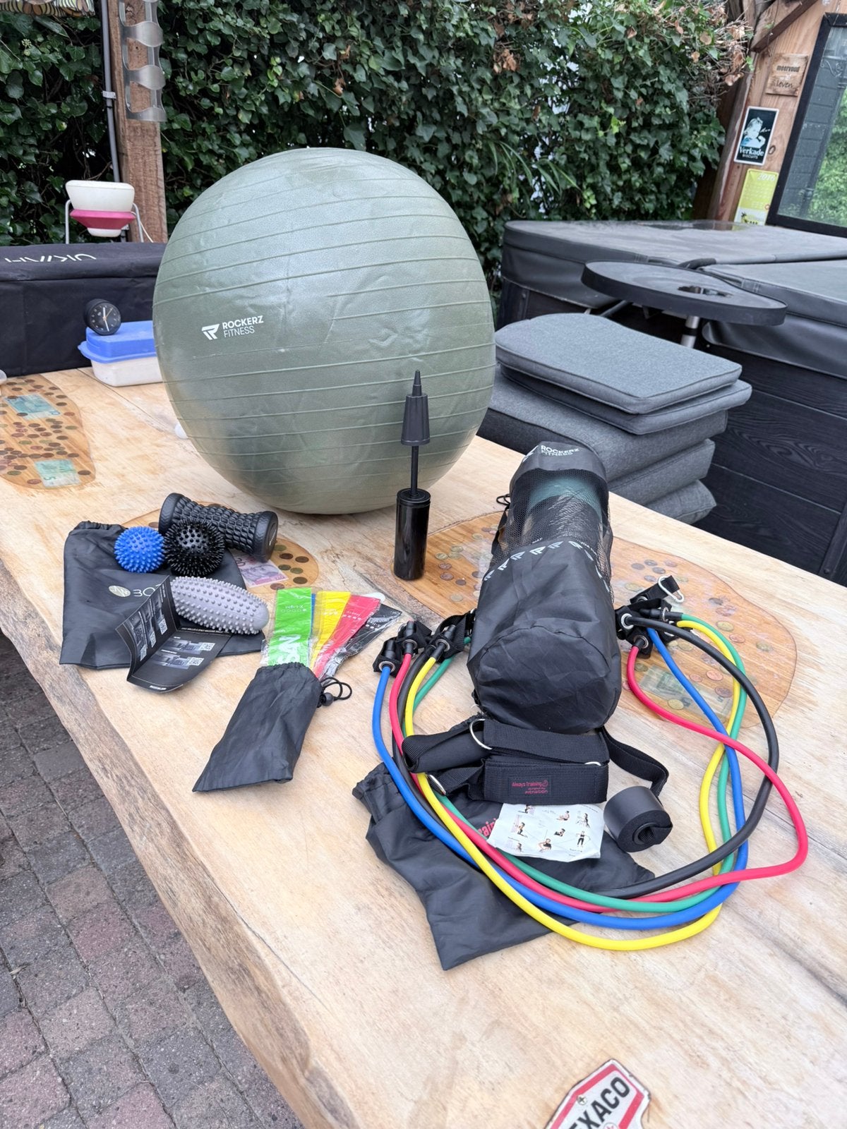 Compleet set fitness attributen, nieuw, Ophalen of Verzenden, Nieuw, Fitnessbal