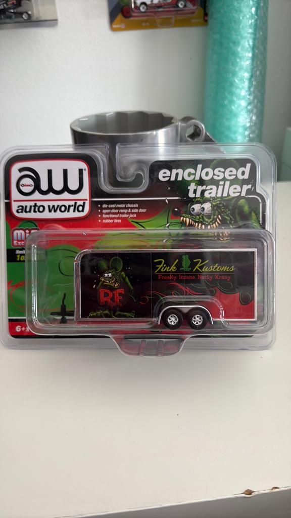 Autoworld Enclosef Rat Fink Trailer 1/64, Ophalen of Verzenden, Nieuw, Auto