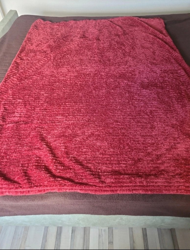 fleece deken, Rood, Fleecedeken, Verzenden, Zo goed als nieuw