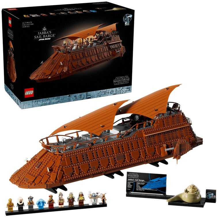 Jabba's Sail Barge 75397, Desert Skiff en Sarlacc-kuil 75396, Ophalen, Star Wars, Lego, Nieuw
