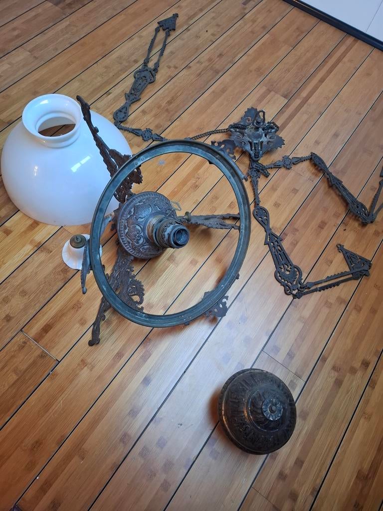 Olielamp, Antiek en Kunst, Antiek | Lampen, Ophalen