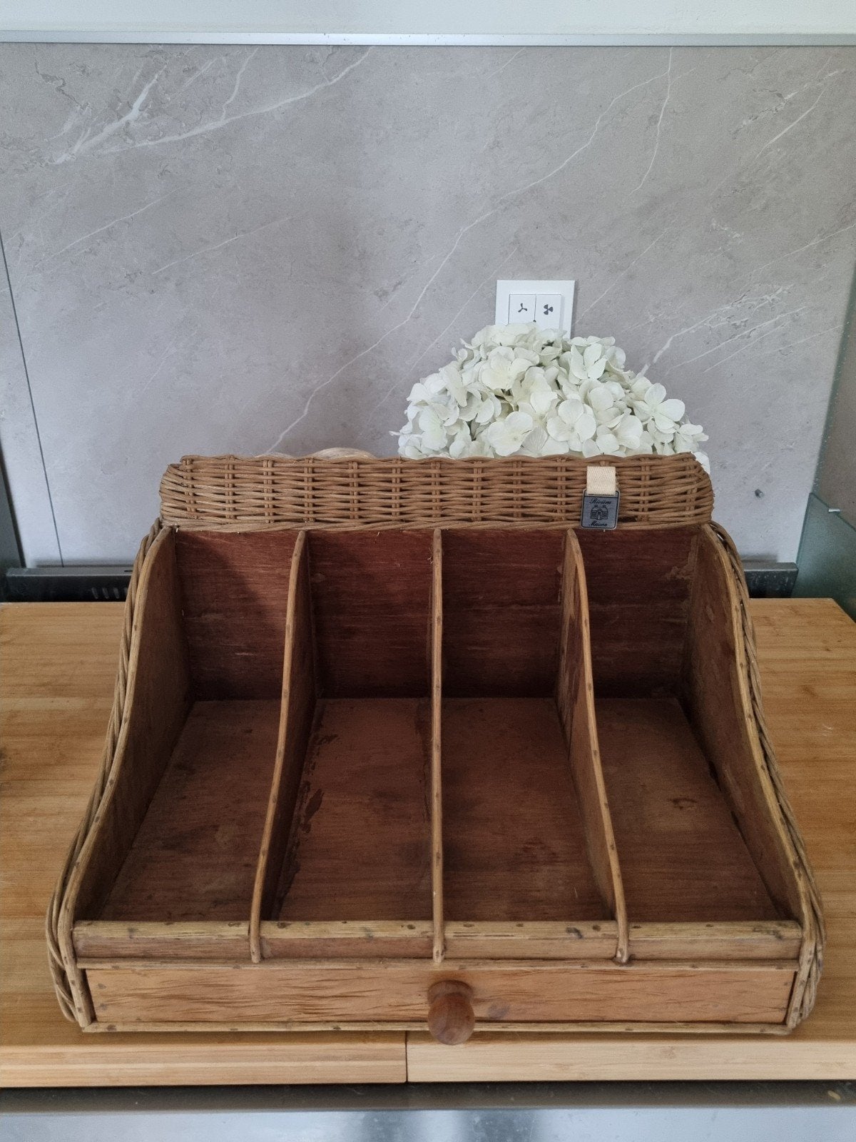 Riviera maison cutlery bestekbak rustic rattank, Huis en Inrichting, Ophalen of Verzenden