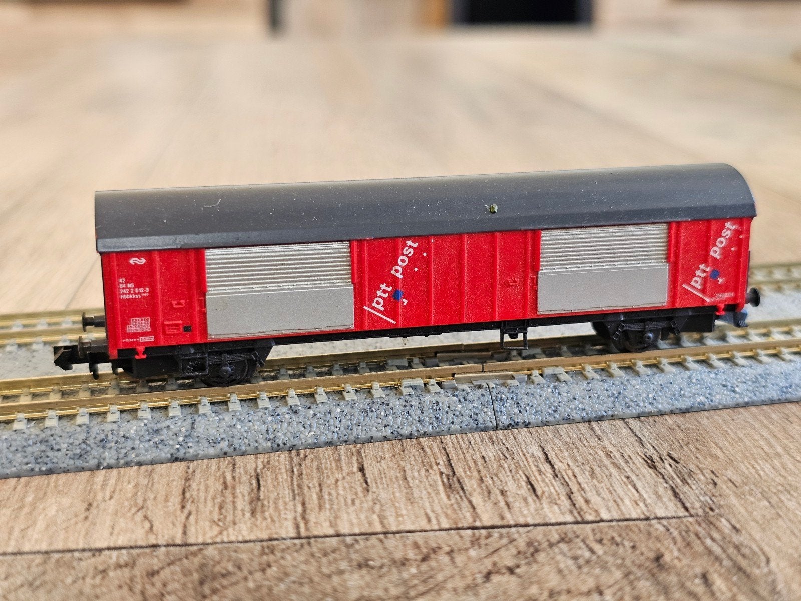 Modeltrein N spoor NS PTT post wagon, Overige merken, Gebruikt, Gelijkstroom, Wagon