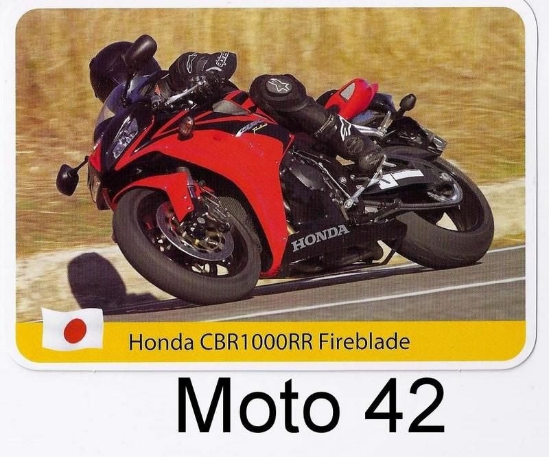 Kw42 motorkaart honda cbr1000rr fireblade, Ophalen of Verzenden, Zo goed als nieuw, Motoren