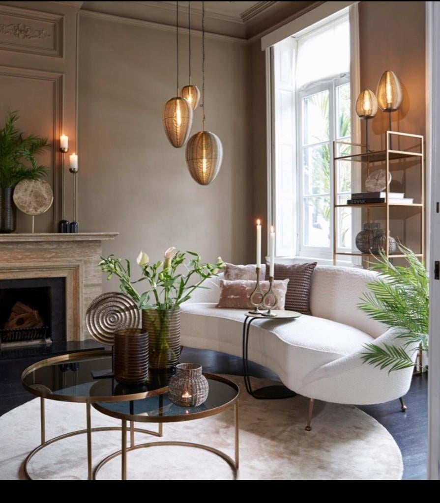 Leuke 3 lichts hanglamp Yaelle Light & Living antiek brons, Ophalen of Verzenden, Zo goed als nieuw, Metaal, Minder dan 50 cm