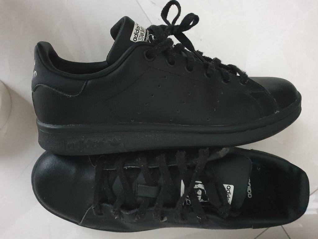 Adidas Stan Smith sneakers zwart maat 37 1/3, Adidas, Zwart, Ophalen of Verzenden, Sneakers of Gympen