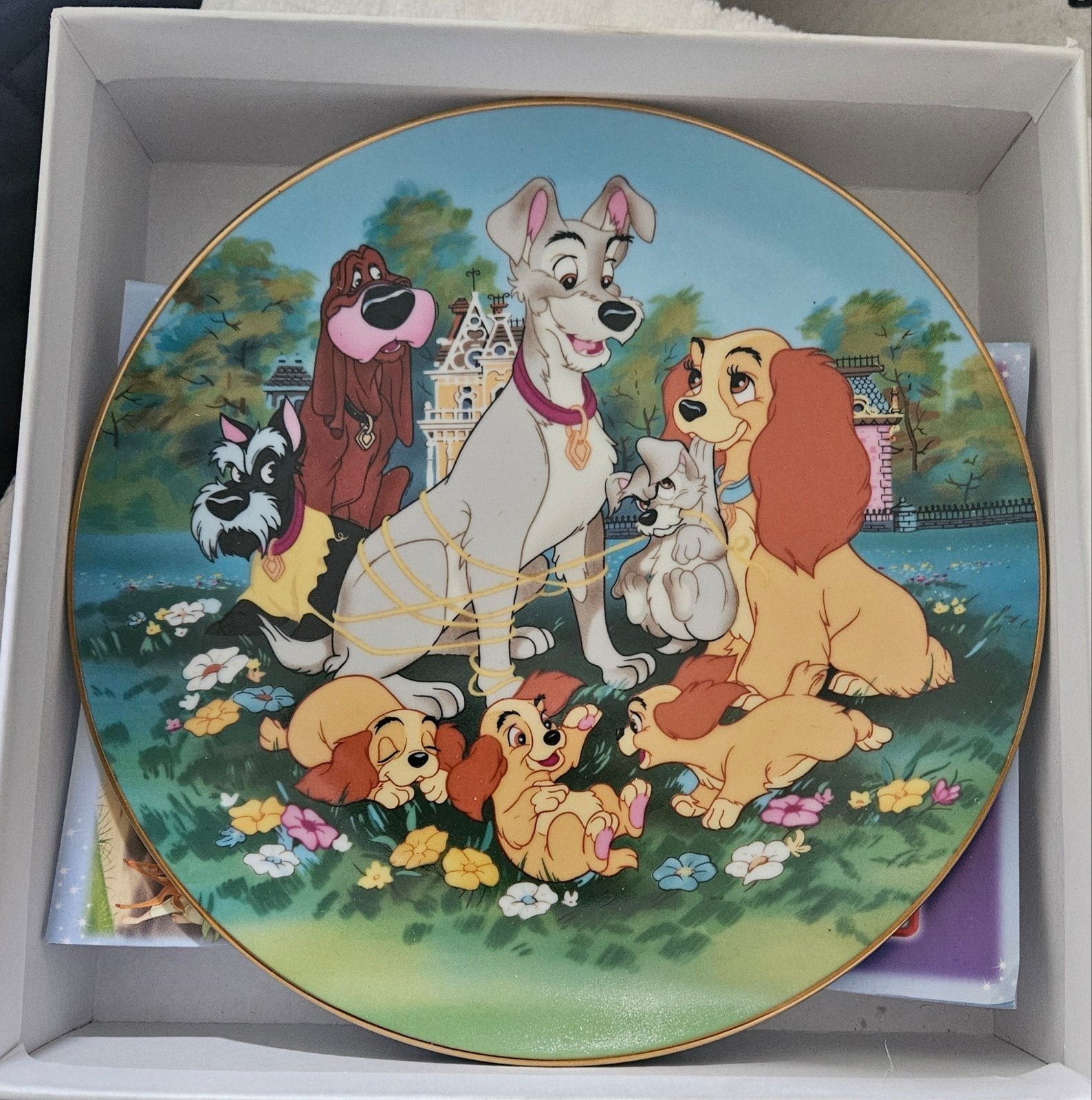 Nieuw Disney bord 'Lady and the Tramp' (1955), Verzamelen, Ophalen of Verzenden