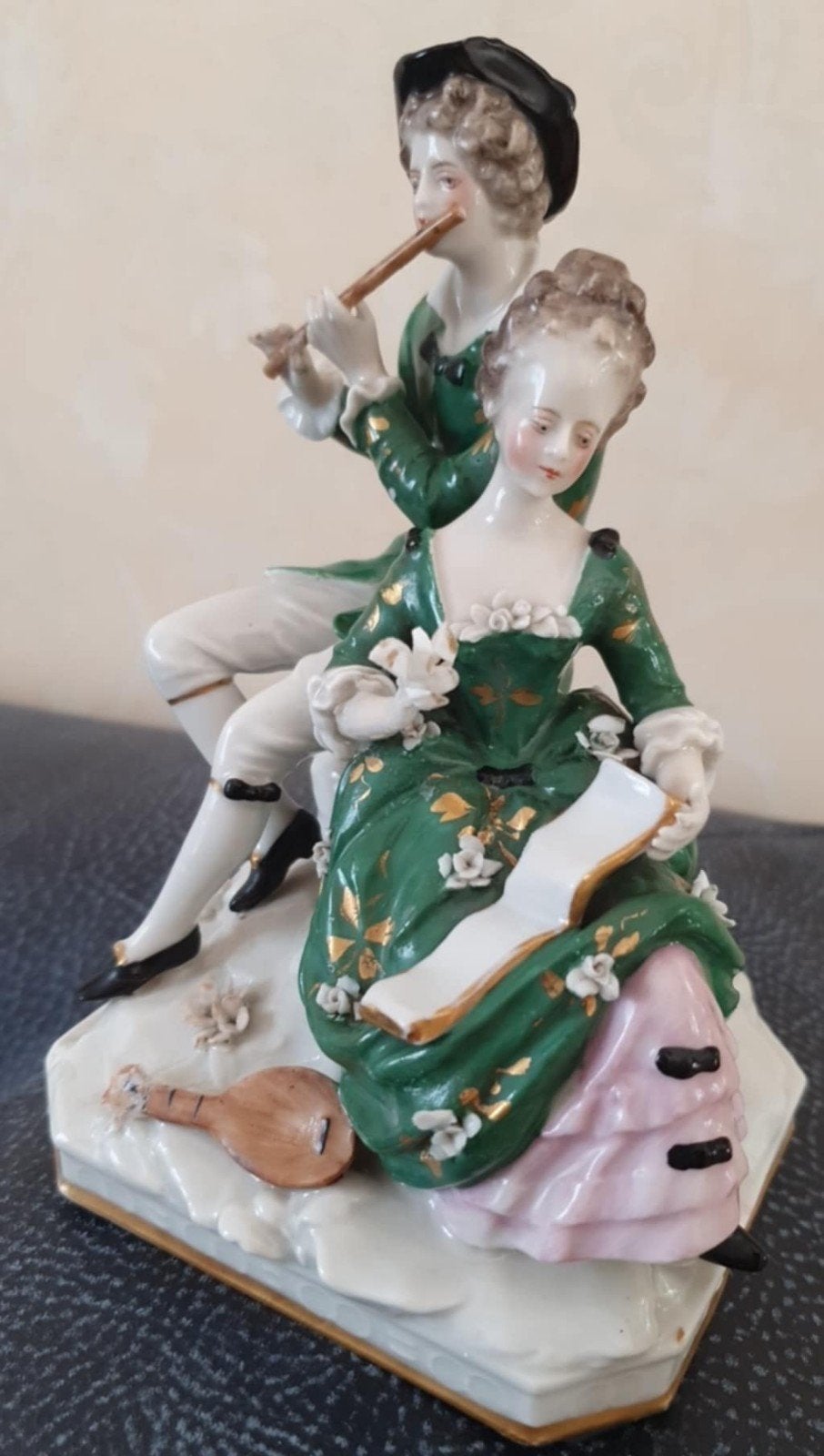 Antieke Prachtige figuur van Ackermann & Fritze., Ophalen of Verzenden