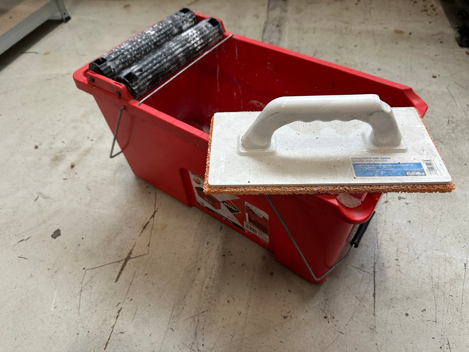 Rubi Clean tegelwasemmer met spons, Overige typen, Ophalen of Verzenden, Zo goed als nieuw, 10 m² of meer