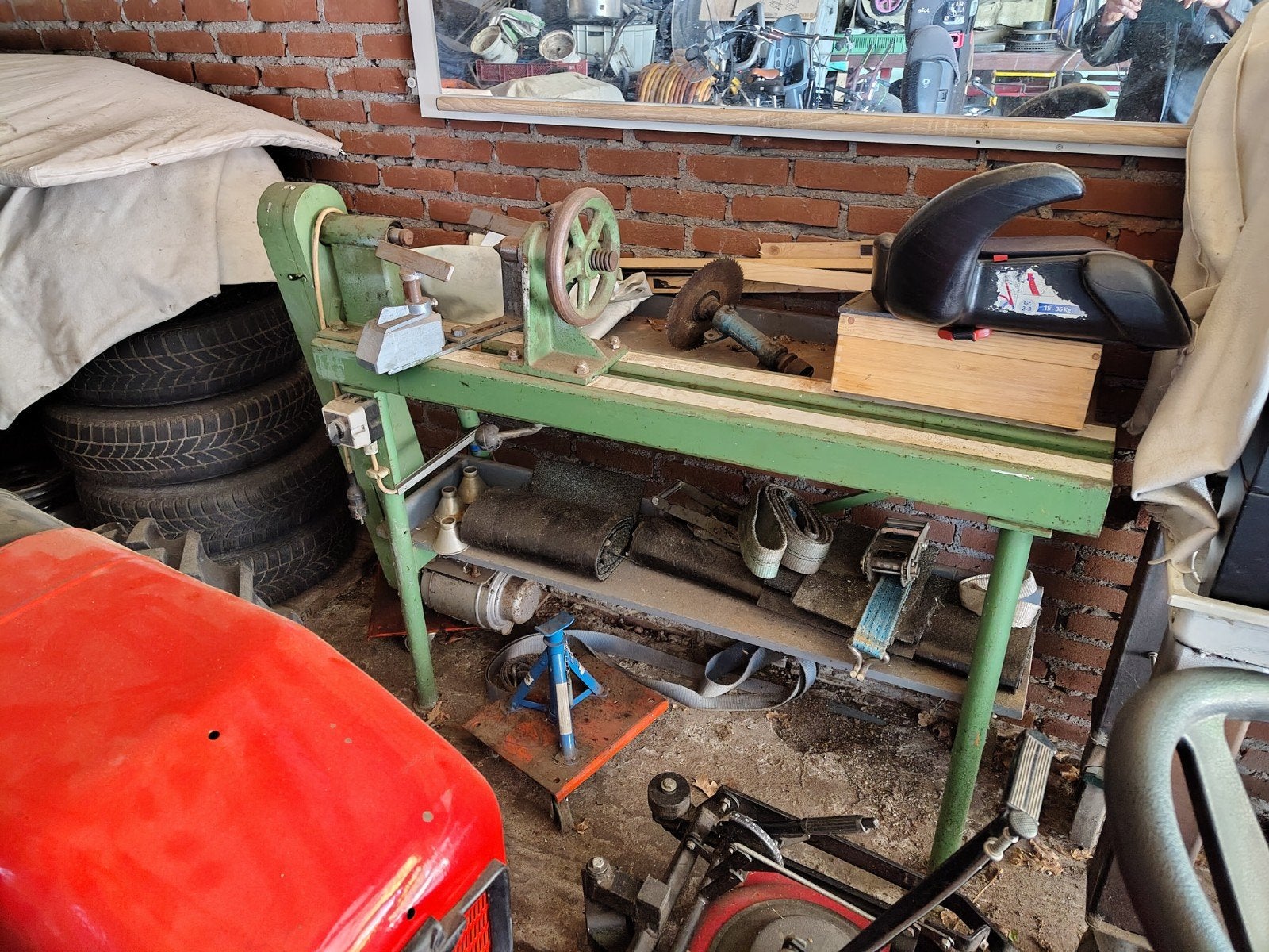 Robuuste Houtdraaibank met Holland-Electro Motor, Ophalen, Gebruikt, Houtdraaibank, 500 tot 1000 mm