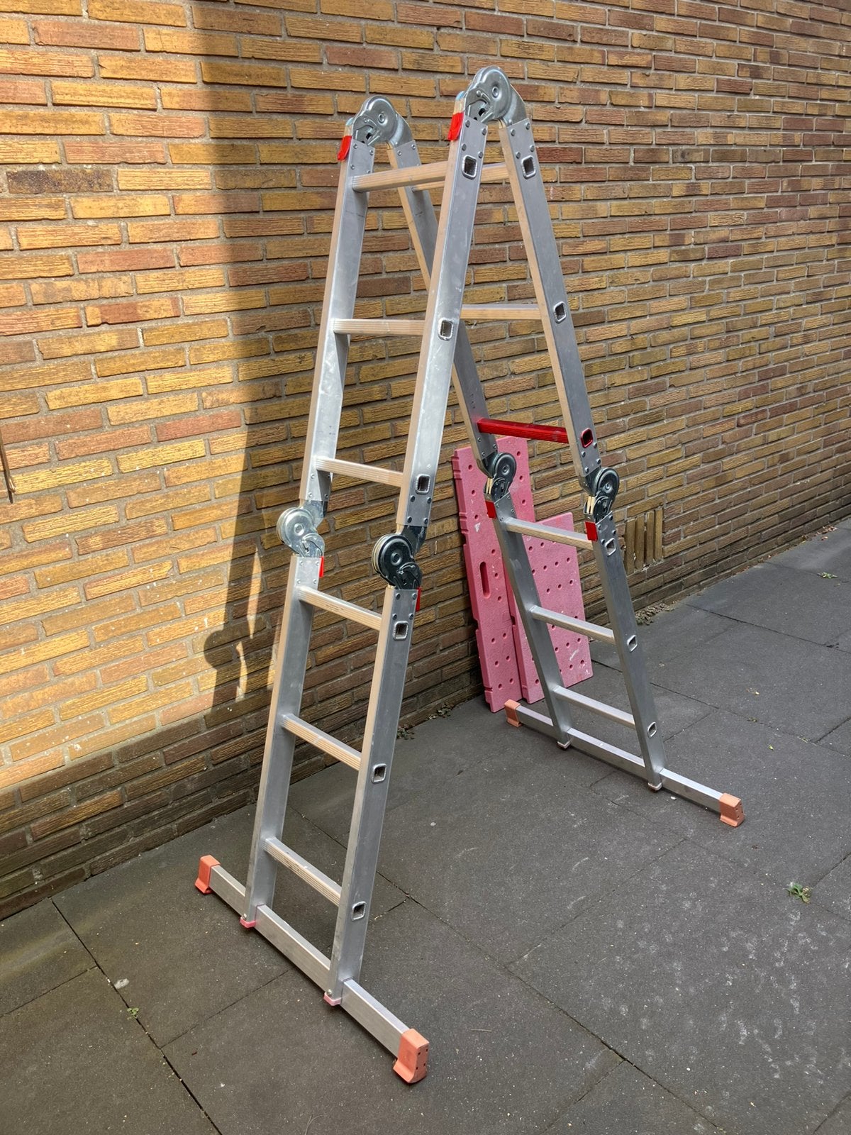 Altrex Varitex Plus Vouwladder 4,3 meter, Ophalen, Gebruikt, Ladder, Opvouwbaar of Inschuifbaar