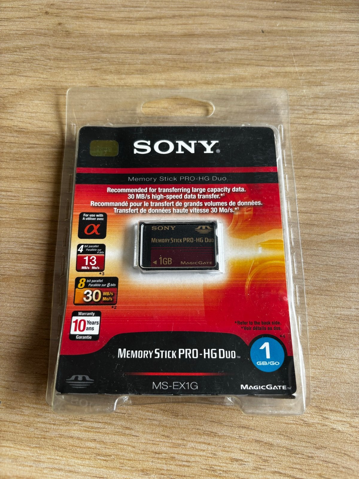 Sony Memory Stick PRO-HG Duo 1 GB - Snelle Gegevensoverdrach, Memory stick, Nieuw, Fotocamera, Minder dan 2 GB