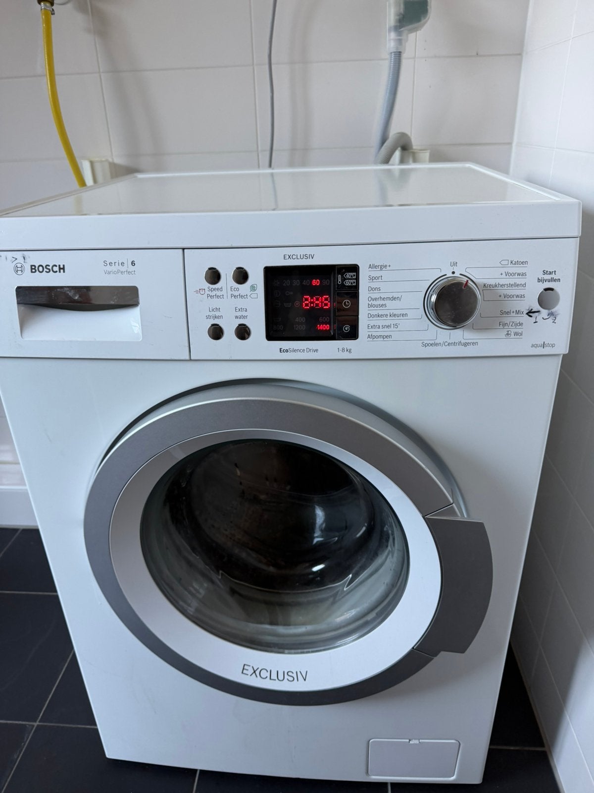 Bosch wasmachine, Ophalen, Zo goed als nieuw, 85 tot 90 cm, 1200 tot 1600 toeren