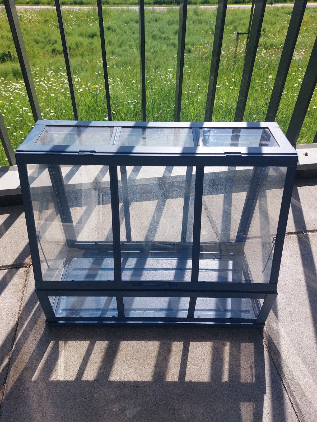 Blaue IKEA ÅKERBÄR kasje voor planten - Kweekkasje, Tuin en Terras, Kassen, Zo goed als nieuw, Kweekkas, Staal, Glas, Ophalen