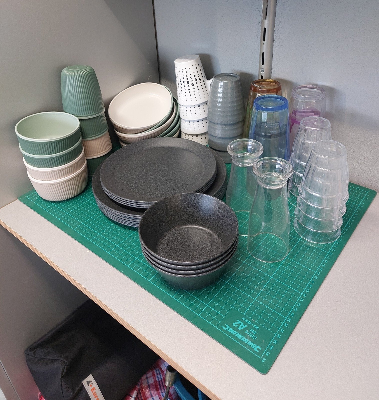 Camping servies, Ophalen, Gebruikt