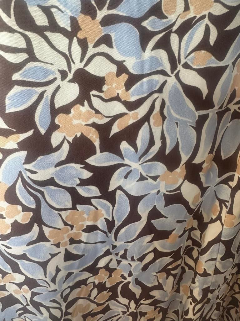 Blouse Creation Atelier lichtblauw/crème/bruin, Kleding | Dames, Ophalen of Verzenden, Gedragen, Maat 46/48 (XL) of groter, Blauw