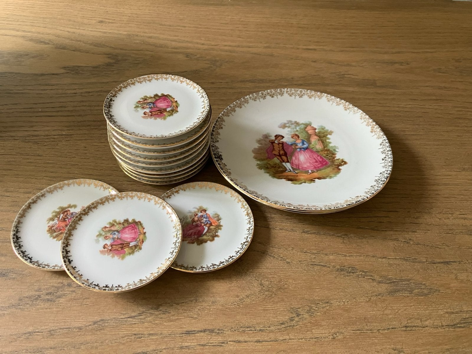 Bavaria Jaeger & Co Germany Porseleinen Schoteltjes Set, Antiek en Kunst, Ophalen of Verzenden