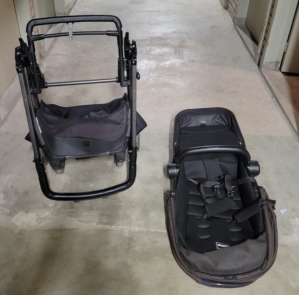 Kinderwagen Peg Perego YpsiCombo, Kinderen en Baby's, Kinderwagens en Combinaties, Zo goed als nieuw, Verstelbare duwstang, Ophalen