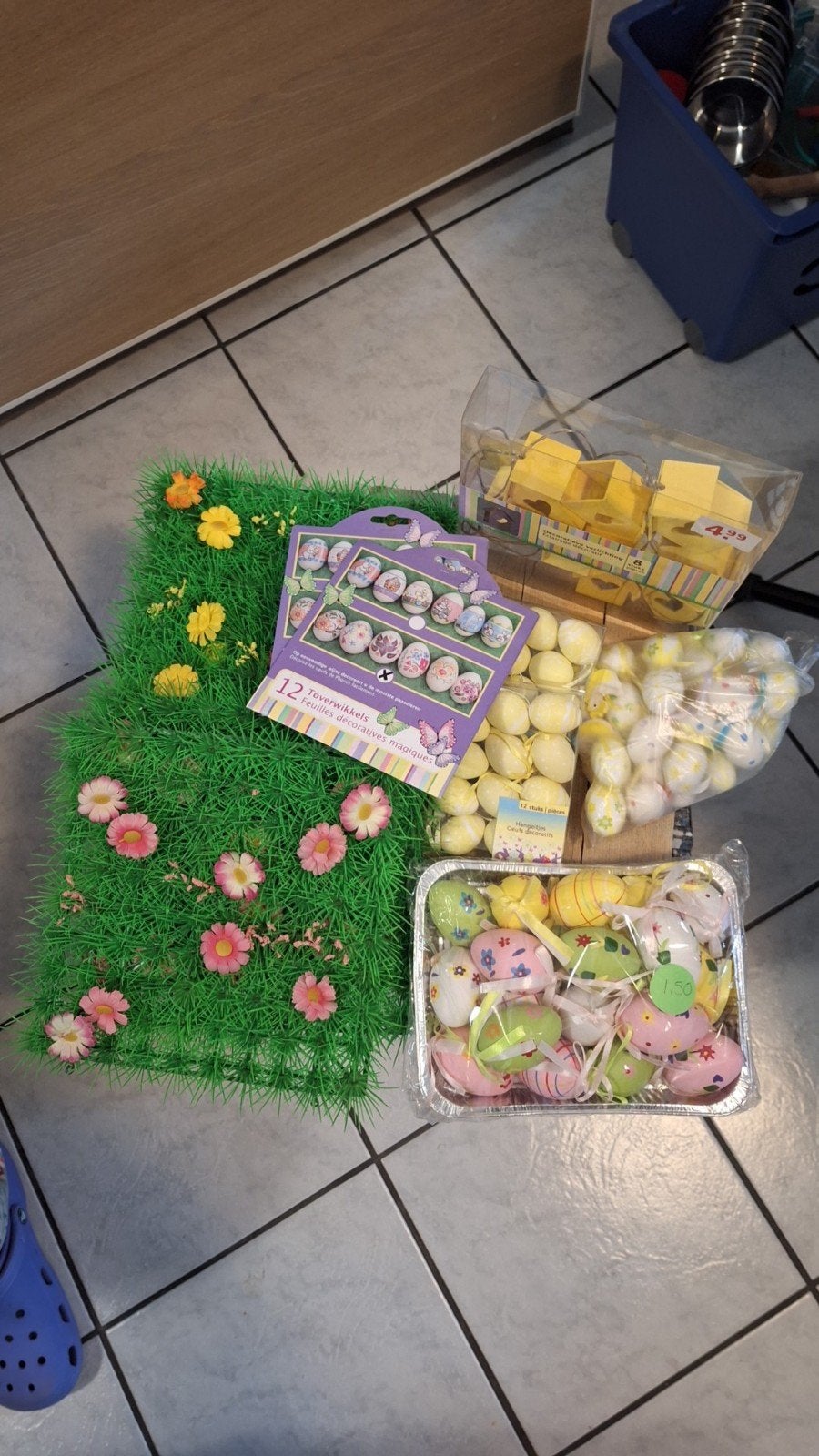Paas decoratie set, Ophalen