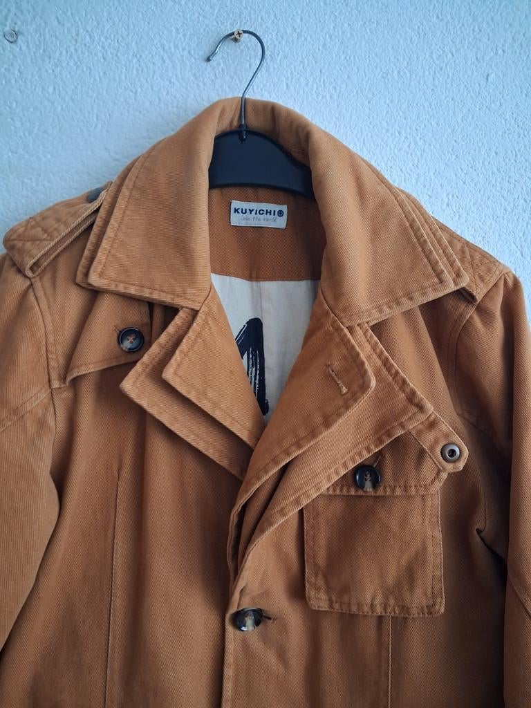 Kuyichi Heren Jas - Bruin/Oranje - Maat M, Bruin, Maat 48/50 (M), Kuyichi, Ophalen of Verzenden