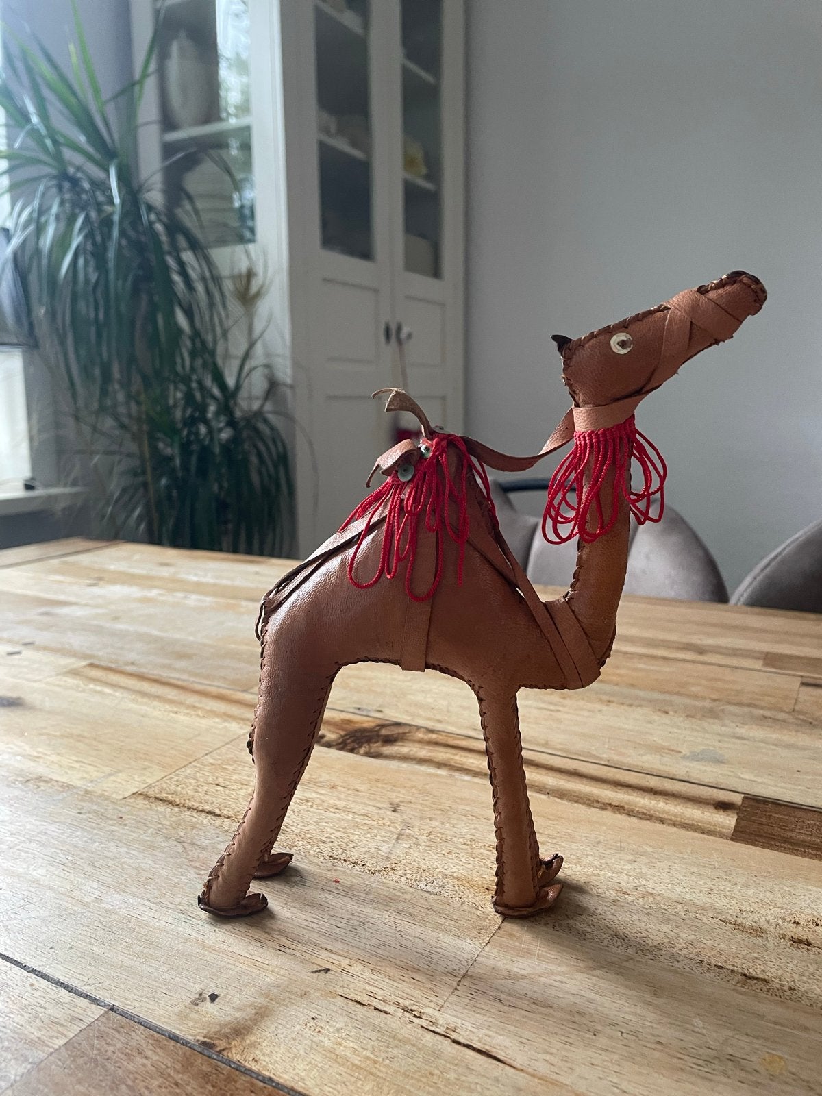 Decoratieve Leren Kameel - Handgemaakt, Leer, Ophalen of Verzenden, Bruin, Oosters
